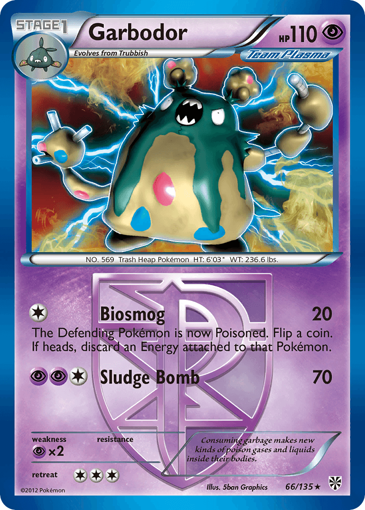 Garbodor Pokémon card