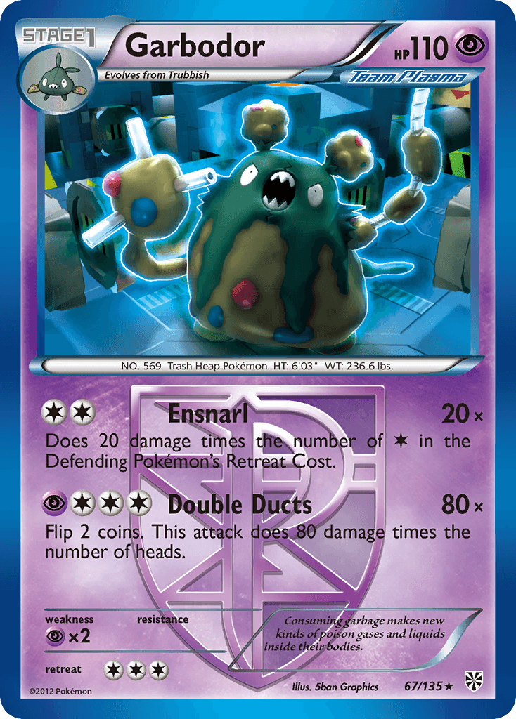 Garbodor Pokémon card