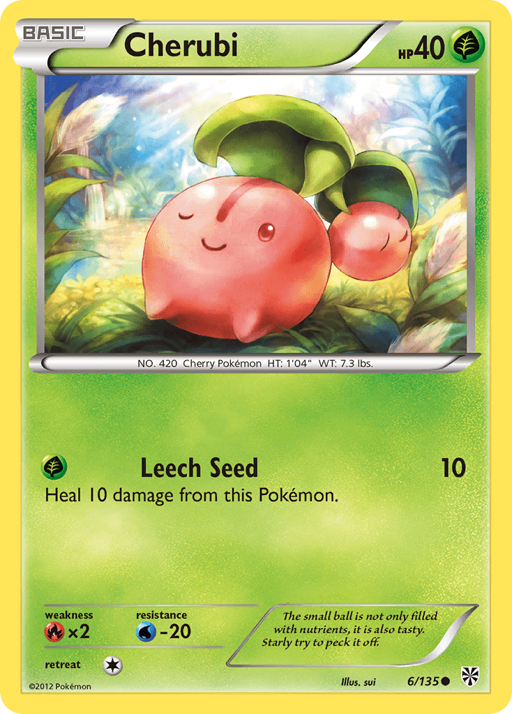 Cherubi Pokémon card
