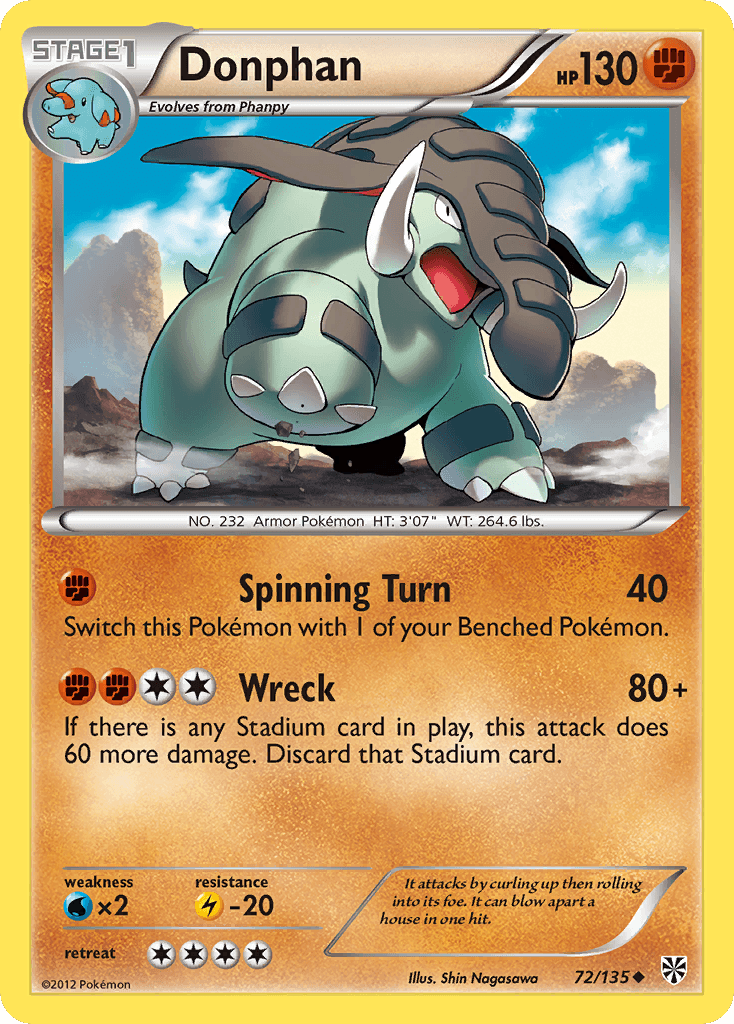 Donphan Pokémon card