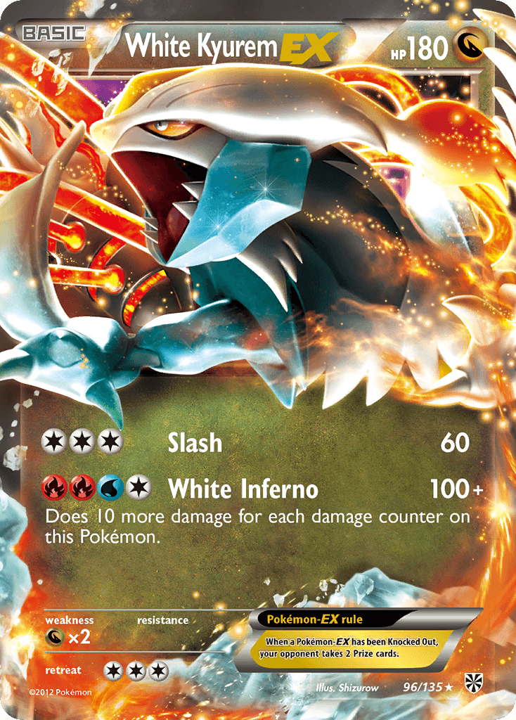 White Kyurem-EX Pokémon card
