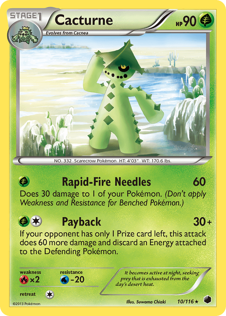 Cacturne Pokémon card