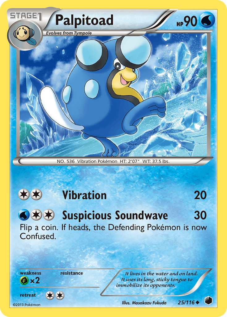 Palpitoad Pokémon card