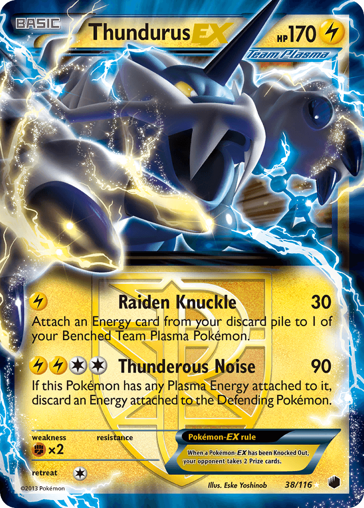 Thundurus-EX Pokémon card