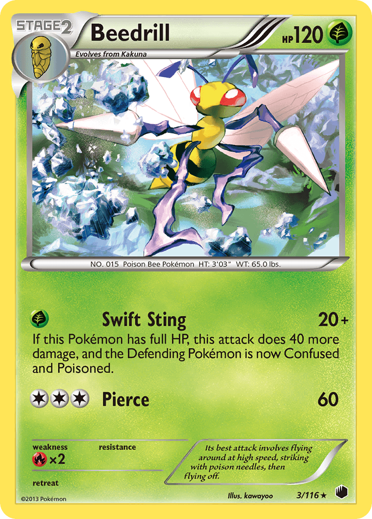 Beedrill Pokémon card