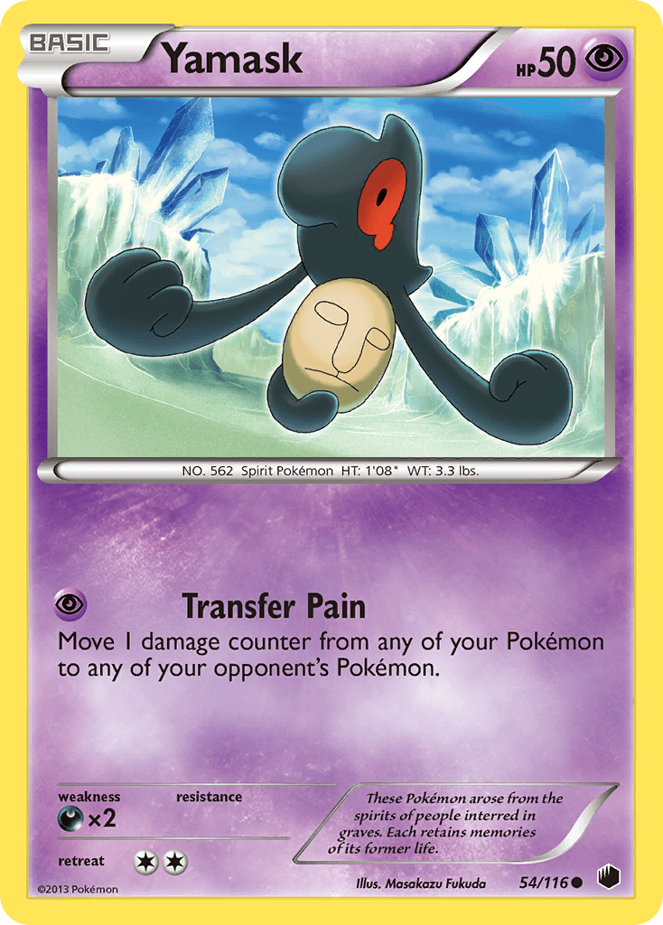 Yamask Pokémon card