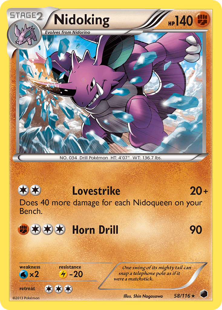 Nidoking Pokémon card