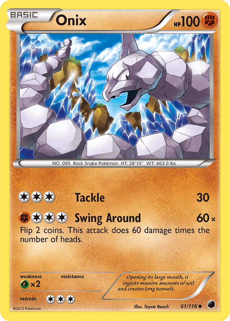 Onix Pokémon card