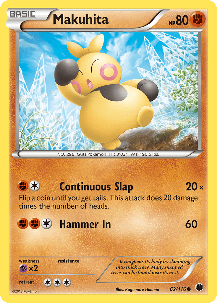 Makuhita Pokémon card