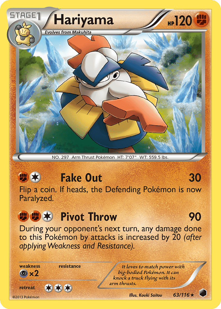 Hariyama Pokémon card