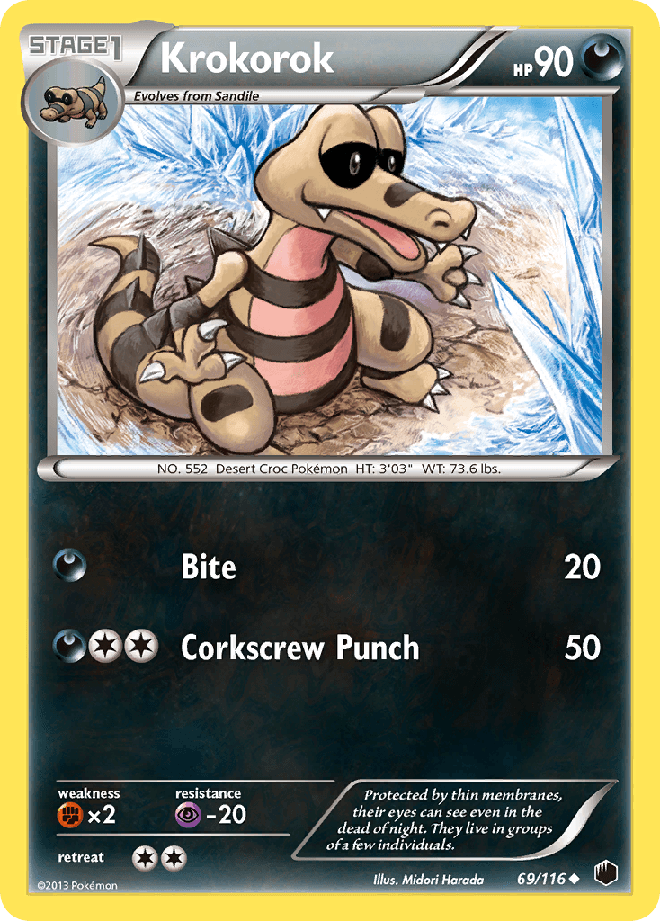 Krokorok Pokémon card