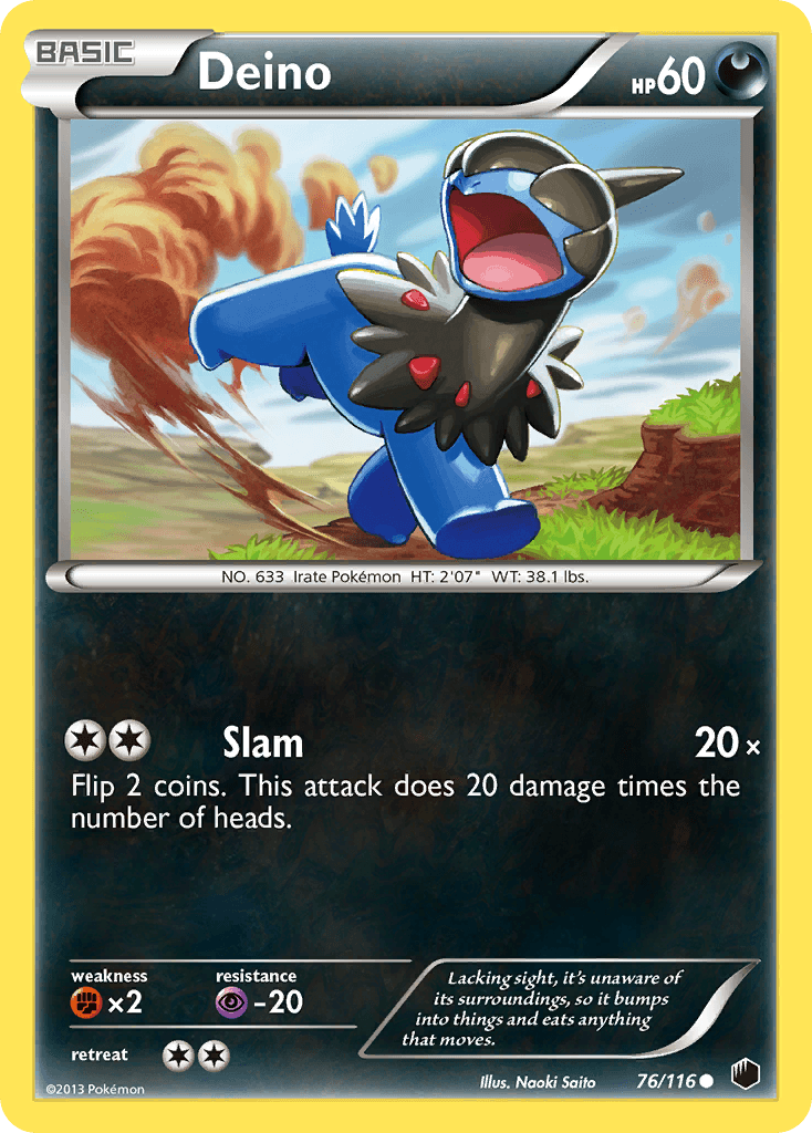 Deino Pokémon card