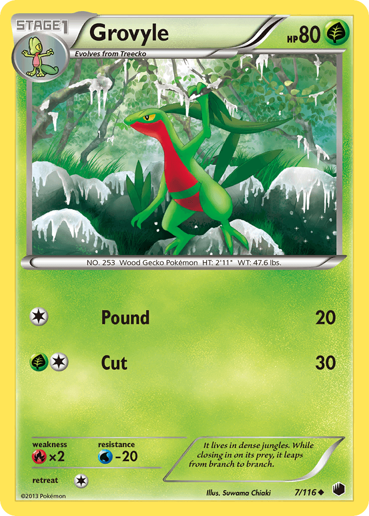 Grovyle Pokémon card