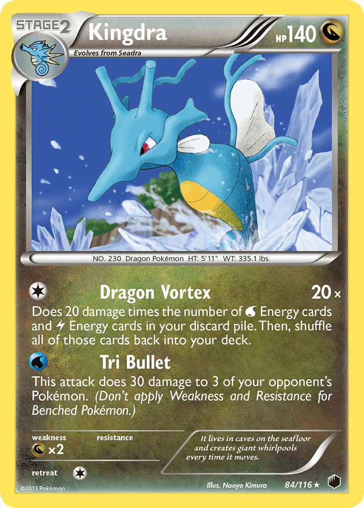 Kingdra Pokémon card