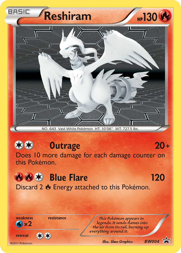 Reshiram Pokémon card