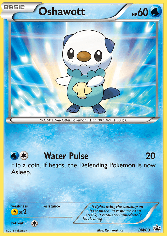Oshawott Pokémon card