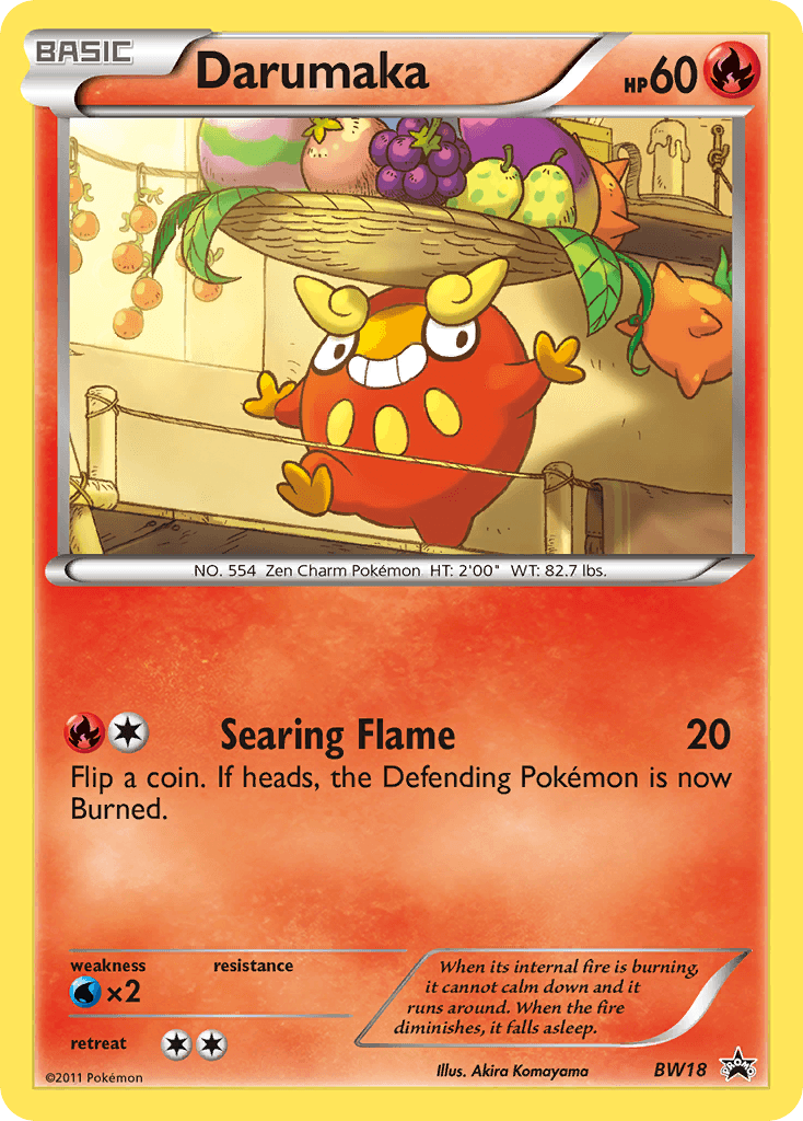 Darumaka Pokémon card