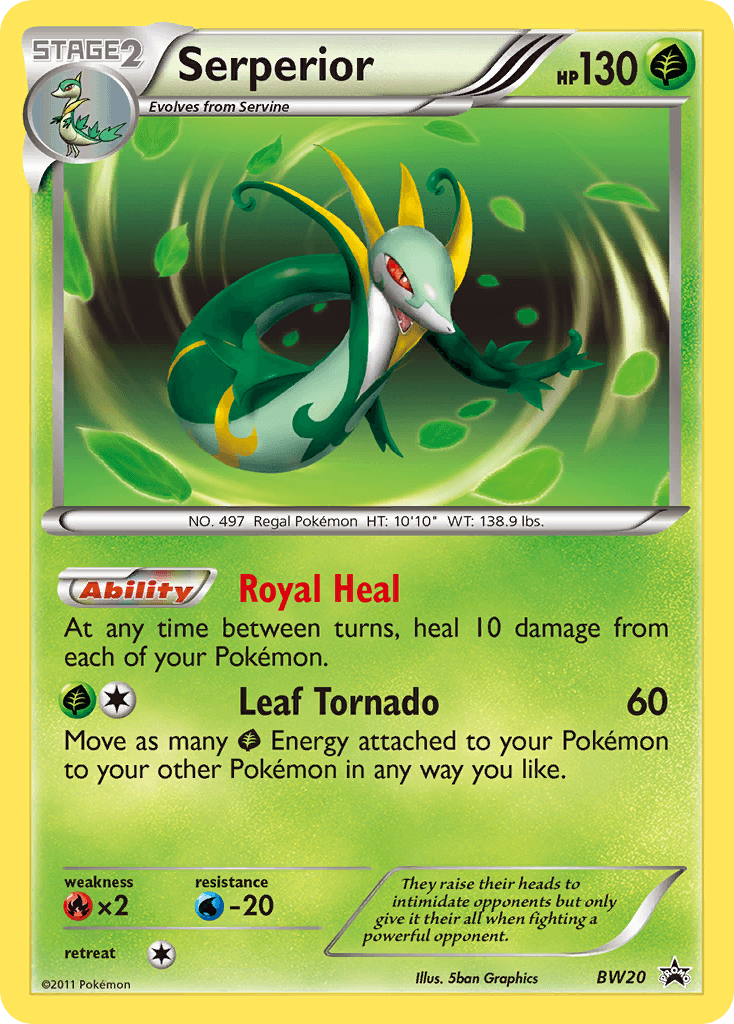 Serperior Pokémon card