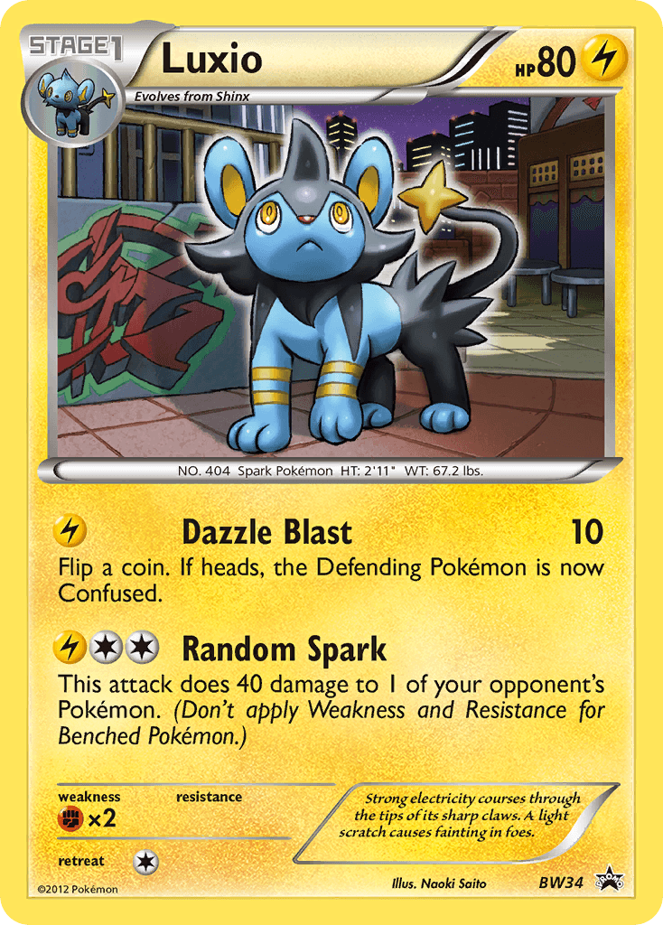 Luxio Pokémon card