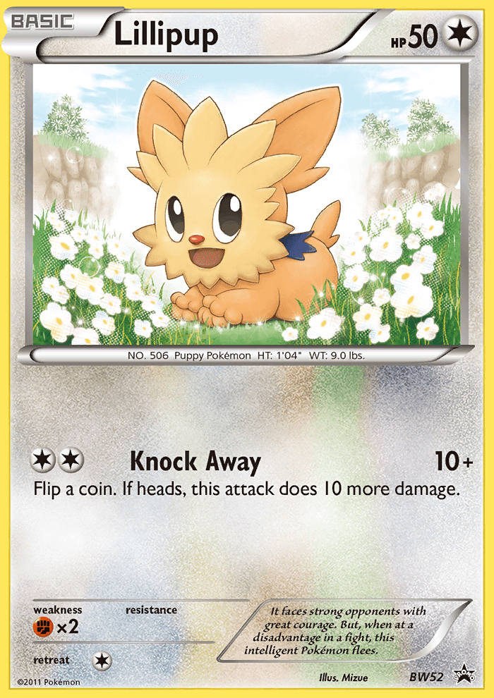 Lillipup Pokémon card