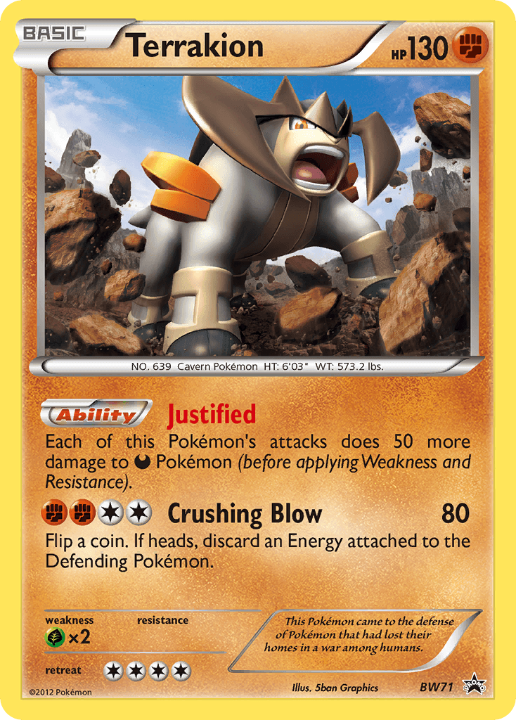 Terrakion Pokémon card