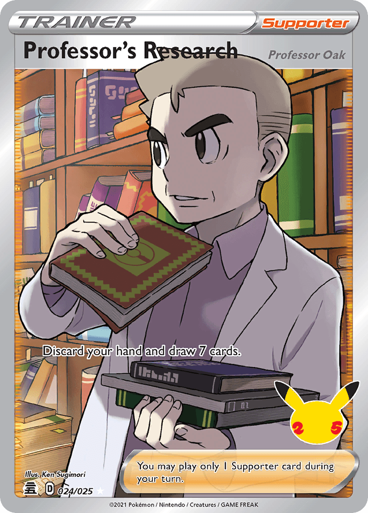 Professor's Research (Professor Oak) illustrated by Ken Sugimori