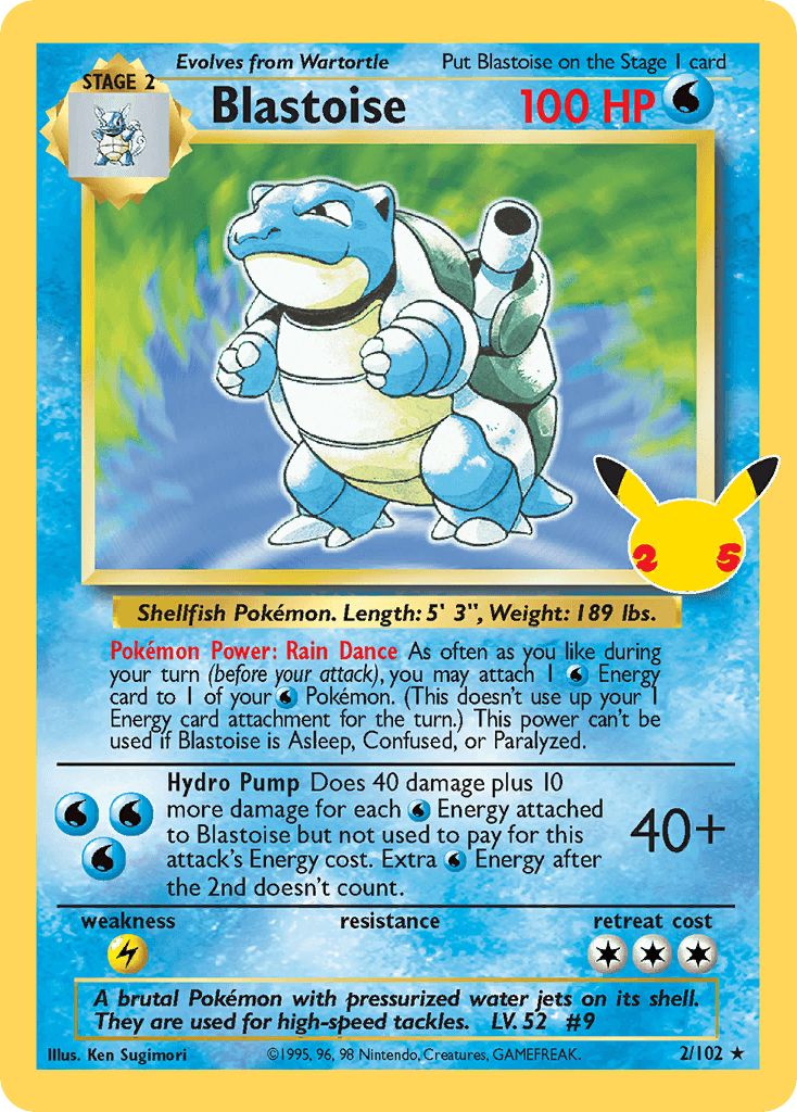 Blastoise from Celebrations: Classic Collection