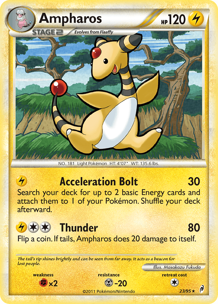Ampharos Pokémon card