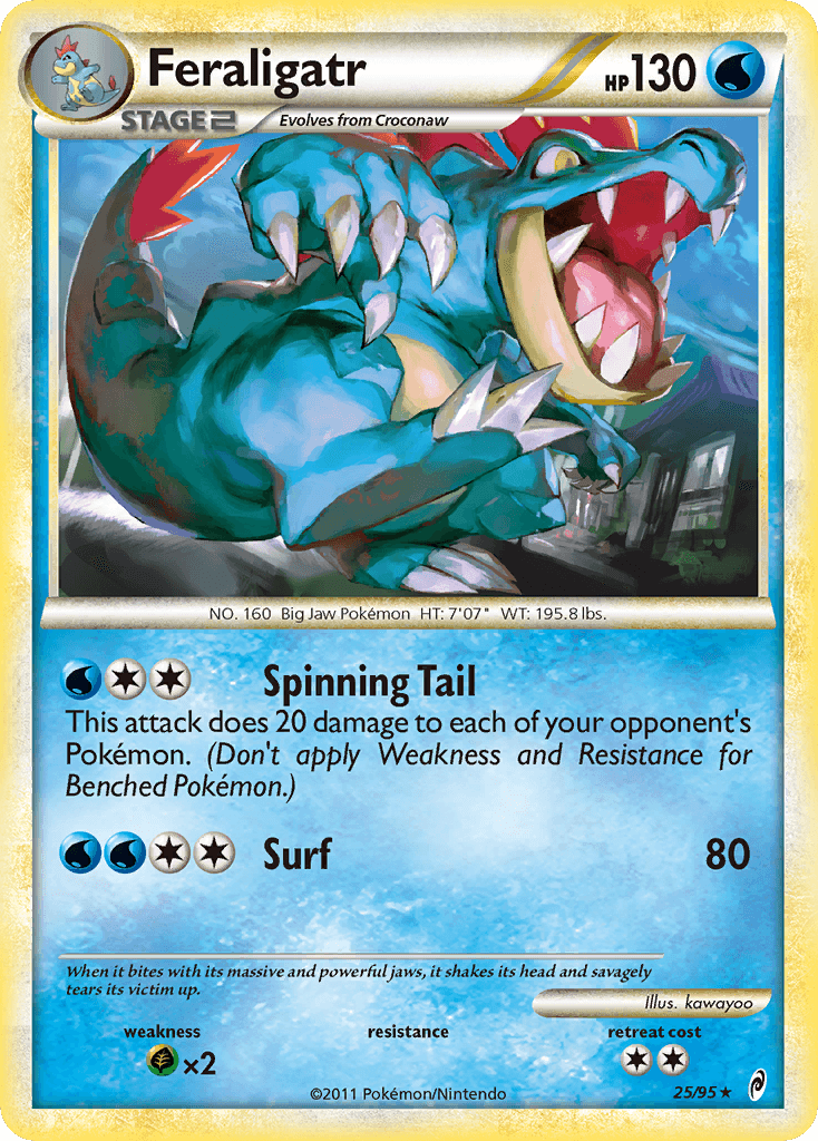 Feraligatr Pokémon card