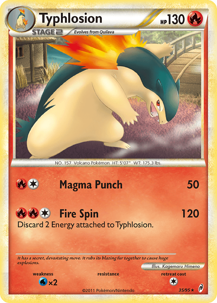 Typhlosion Pokémon card