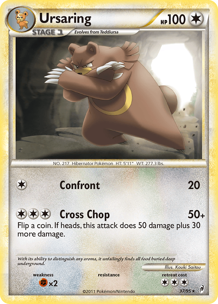 Ursaring Pokémon card