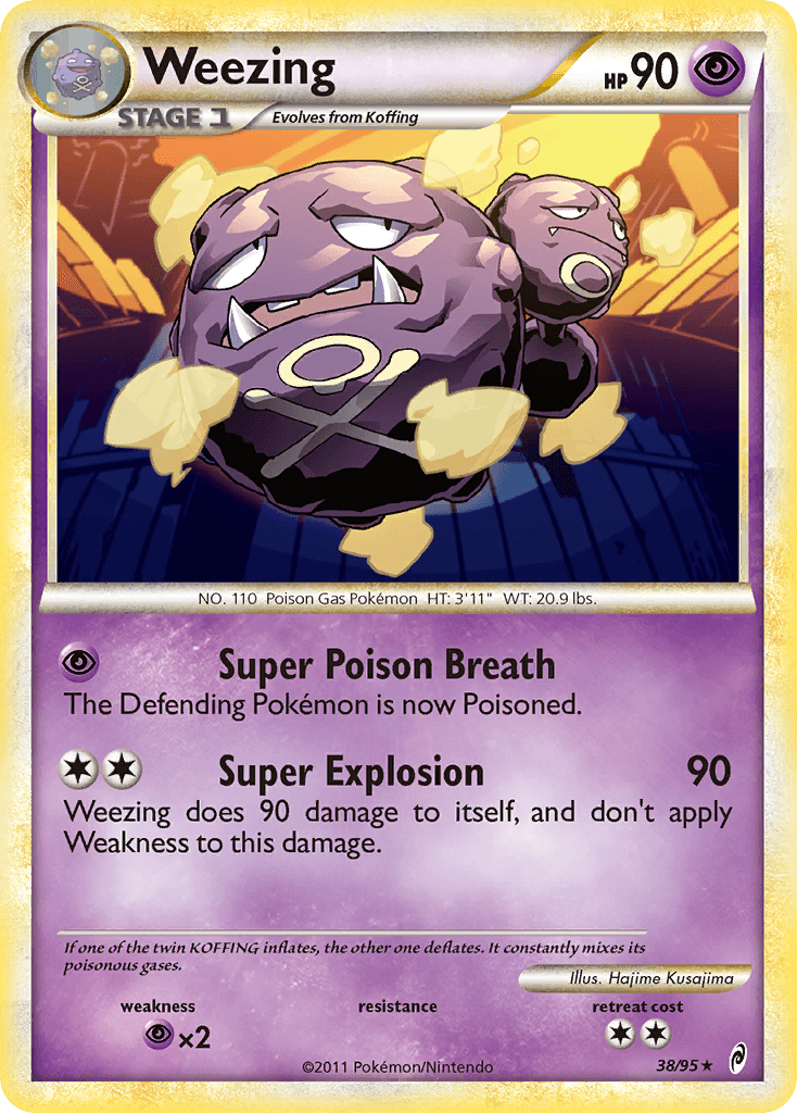 Weezing Pokémon card