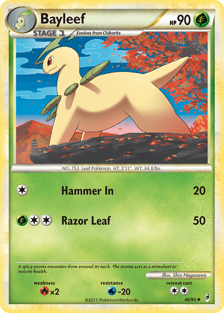 Bayleef Pokémon card