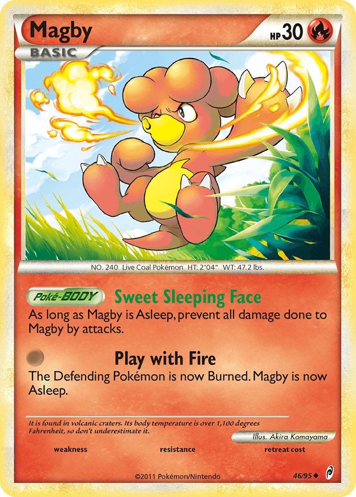 Magby Pokémon card