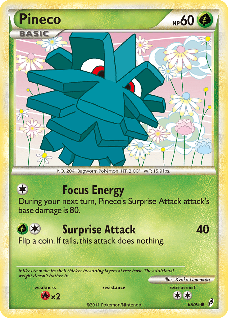 Pineco Pokémon card