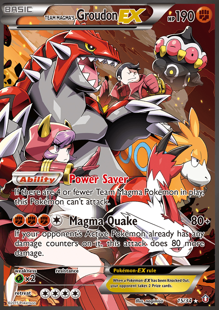 Team Magma's Groudon-EX — Gen 3