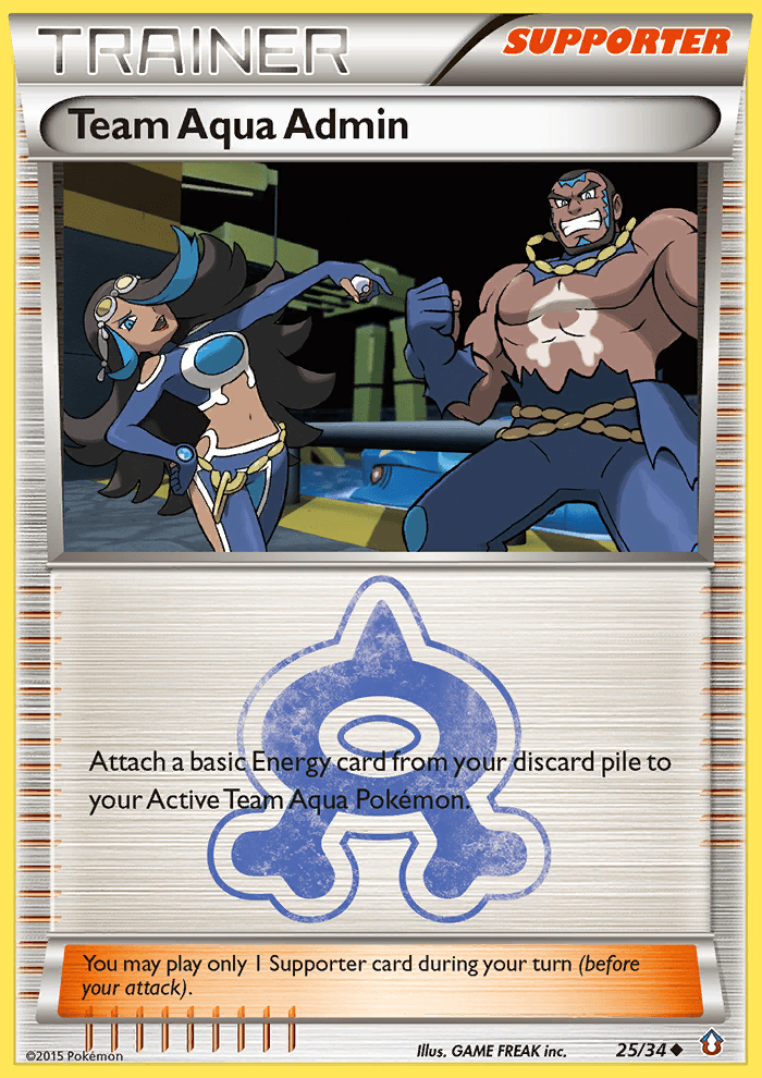 Team Aqua Admin Pokémon card