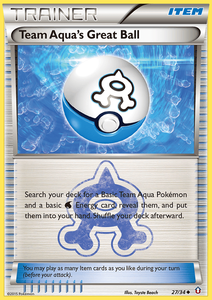 Team Aqua's Great Ball Pokémon card