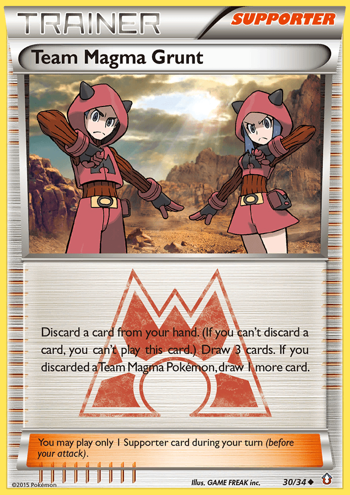 Team Magma Grunt Pokémon card