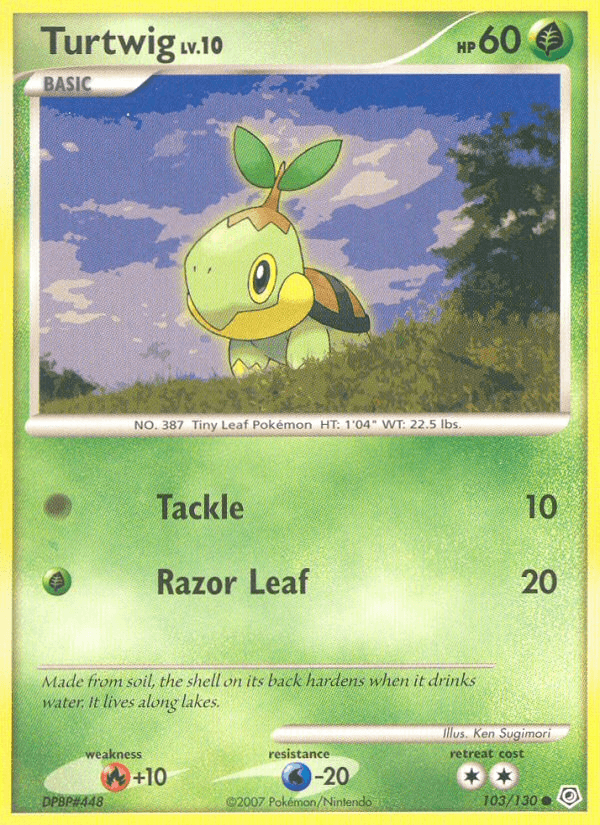 Turtwig Pokémon card