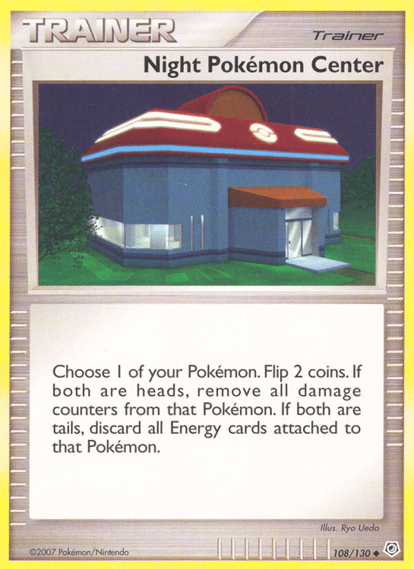 Night Pokémon Center Pokémon card