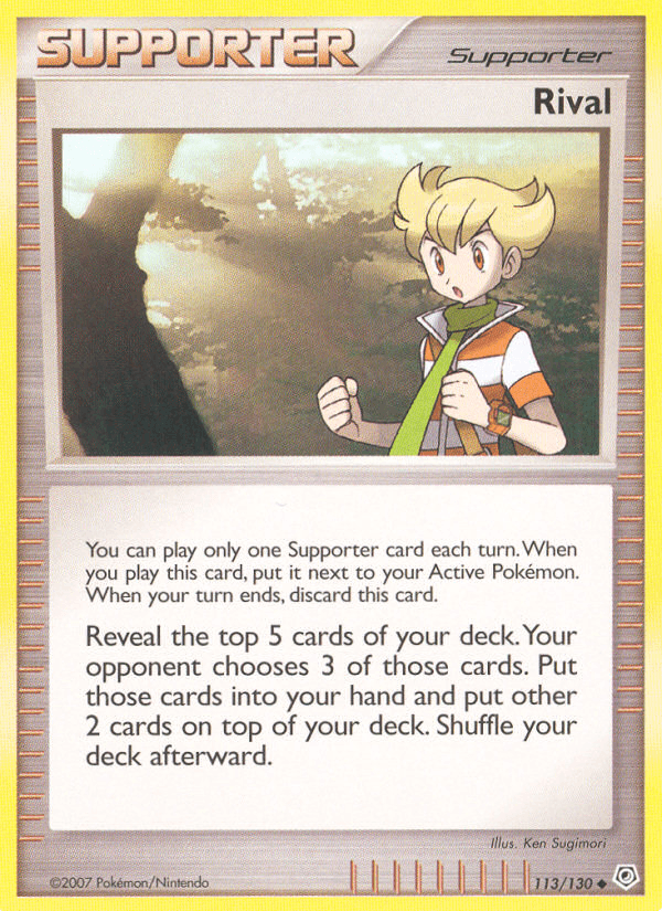 Rival Pokémon card