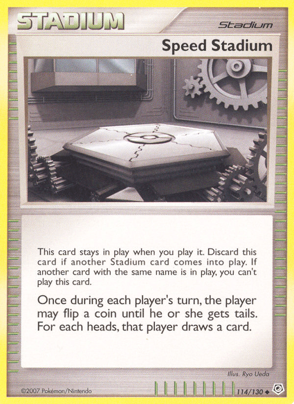 Speed Stadium Pokémon card