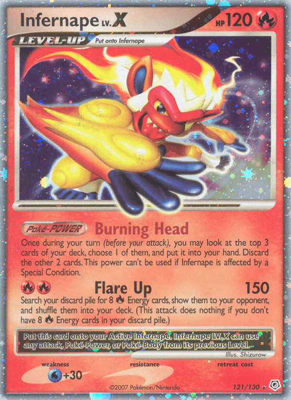Infernape LV.X — Rare Holo LV.X