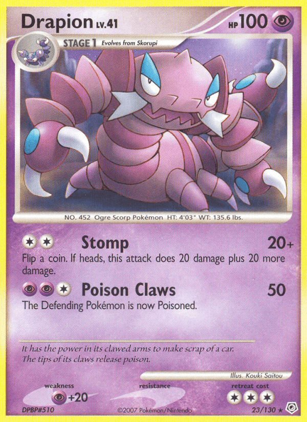 Drapion Pokémon card