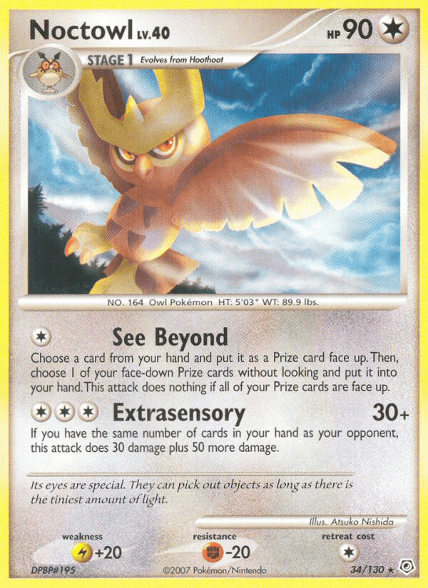 Noctowl Pokémon card