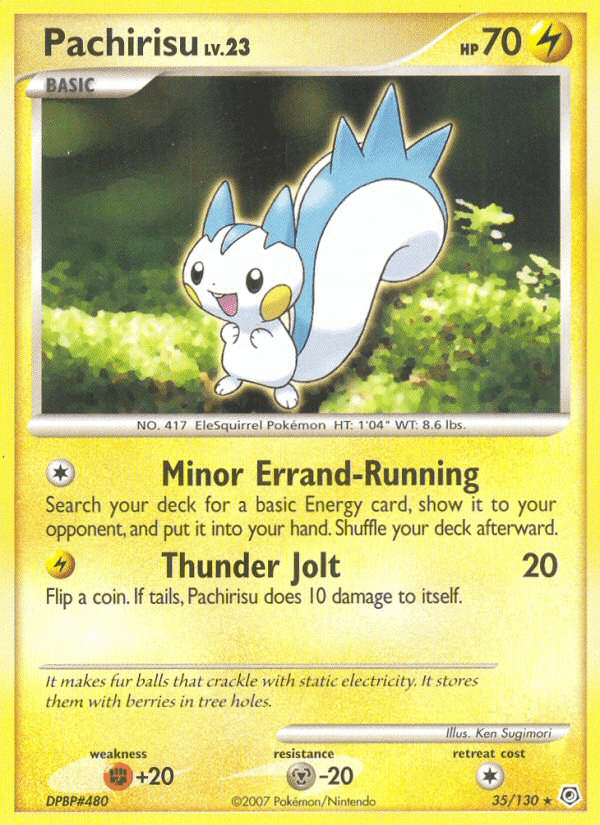 Pachirisu Pokémon card