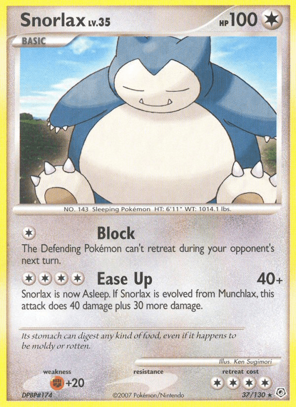 Snorlax from Diamond & Pearl