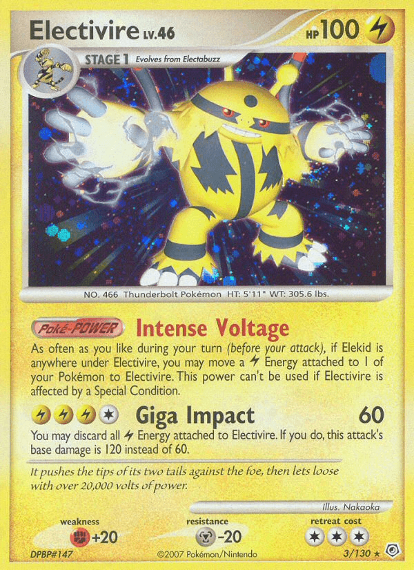 Electivire Pokémon card
