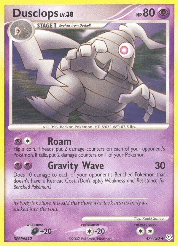 Dusclops Pokémon card